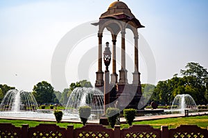 Architecture structure view near India Gate in Delhi India, Old structure near India Gate