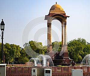 Architecture structure view near India Gate in Delhi India, Old structure near India Gate