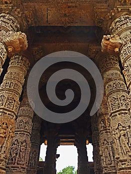 architecture of sun temple . gujrat, india