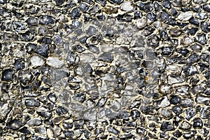 Architecture texture - old flint wall