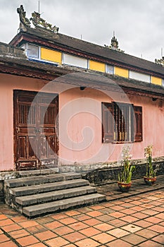 The architecture of Thien Mu Pagoda, Hue