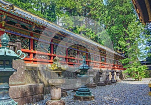 Architecture of Toshogu Shrine temple in Nikko