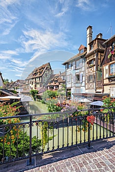 Architecture in the town of Colmar, France