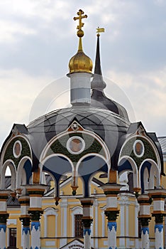 Architecture of Trinity Sergius Lavra, Sergiev Posad, Moscow region, Russia.