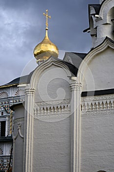 Architecture of Trinity Sergius Lavra in Sergyev Posad, Russia