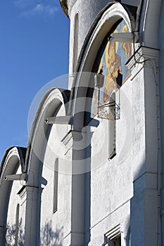 Architecture of Trinity Sergius Lavra in Sergyev Posad, Russia