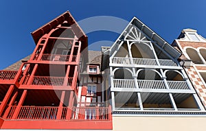 Architecture of Trouville, Normandy, France