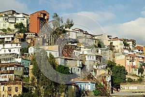 Architecture in Valparaiso, Chile photo