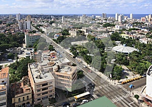 Architecture in Vedado district.