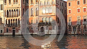 Architecture in Venice at sunset.