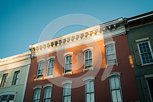 Architecture on Wall Street, in the Stockade District, Kingston, New York