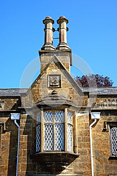 Architecure detail on Harveys Hospital, Chard.