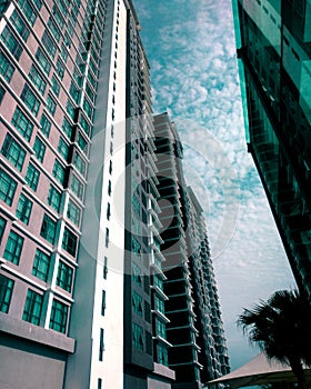 architeture with sky background