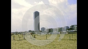 Archival Cesenatico skyscraper in 1970s