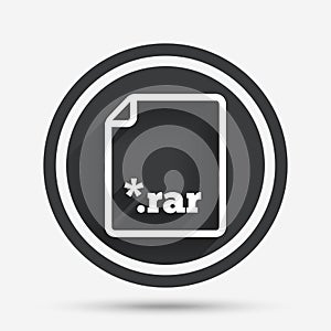 Archive file icon. Download RAR button.