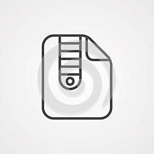 Archive folder vector icon sign symbol