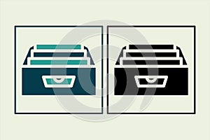 Archive icon. icon related to UI elements. suitable for web site, app, user interfaces,element, printable etc. solid icon style.