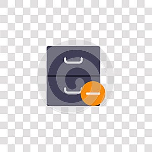 archive icon sign and symbol. archive color icon for website design and mobile app development. Simple Element from interaction