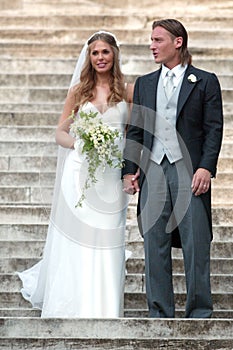 ARCHIVE: MARRIAGE OF FRANCESCO TOTTI AND ILARY BLASI, ROME 19.05.2005