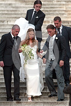 ARCHIVE: MARRIAGE OF FRANCESCO TOTTI AND ILARY BLASI, ROME 19.05.2005