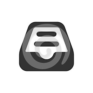 Archive storage glyph vector icon