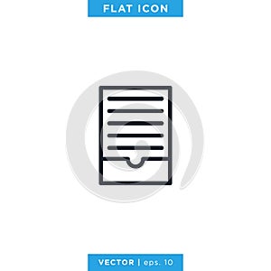 Archive Storage Icon Vector Design Template.