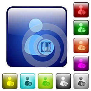 Archive user account color square buttons