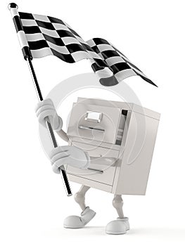 Archives character waving race flag