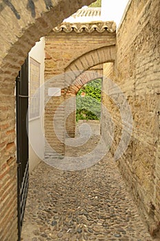 Archs in the big old souk in Cordoba photo