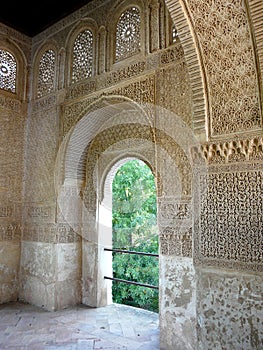 Archway at the Alhambra in Granada, Spain