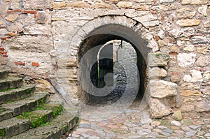 Archway and gate in Baba Vida castle