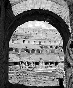 Archway Inside Colosseum