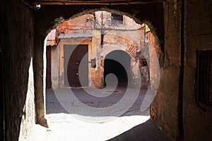 Archway in the medina of Marrakesh