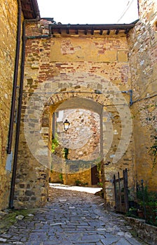 Archway in Montefioralle  Tuscany