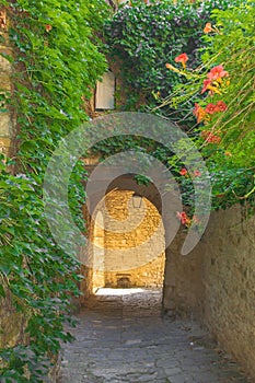 Archway in Montefioralle, Tuscany