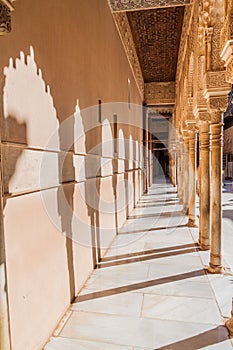 Archway at Nasrid Palaces (Palacios Nazaries) at Alhambra in Granada, Spa photo