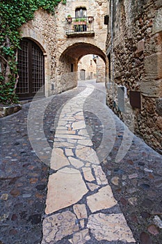 Archway in the old town of Pals