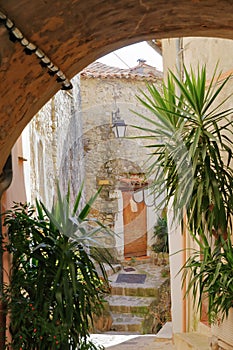 Archway in the old village