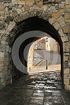 Archway in Southampton old city walls