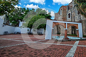 Archway in street of Zona Colonial, Santo Domingo