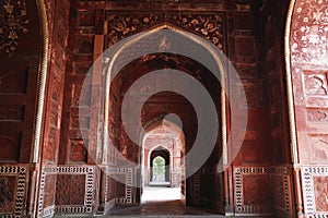 Archway of the Taj Mahal, Agra, Uttar Pradesh, India