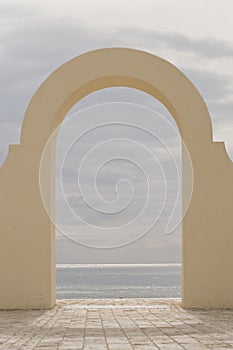 Archway to the ocean photo