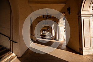 Archways in Balboa Park.