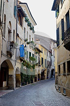 Archways in the beautiful little town of Asolo Italy