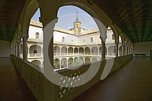 Archways, center garden and courtyard, Toledo, Spain photo
