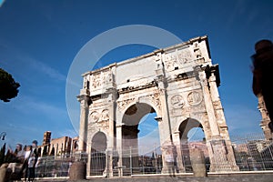 Arco of Costantino in Rome. Costantine arch of triumph in Rome w photo