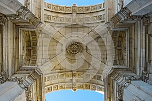 Arco da Rua Augusta. Rua Augusta Triumphal Arch. Lisbon, Portugal. photo