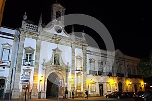 Arco da Vila, ornate 19th century city gateway, Faro, Portugal