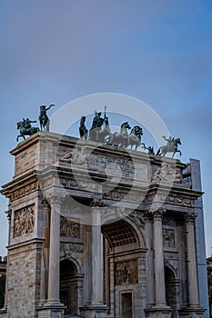 Arco della Pace in Milan Italy