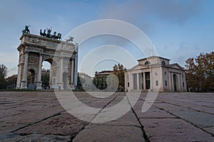 Arco della Pace in Milan Italy